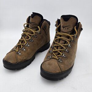 Vintage Nike Air ACG Hiking Boots Size 7.5 Mens Lace Up Brown Tan 97608 40.5 6.5